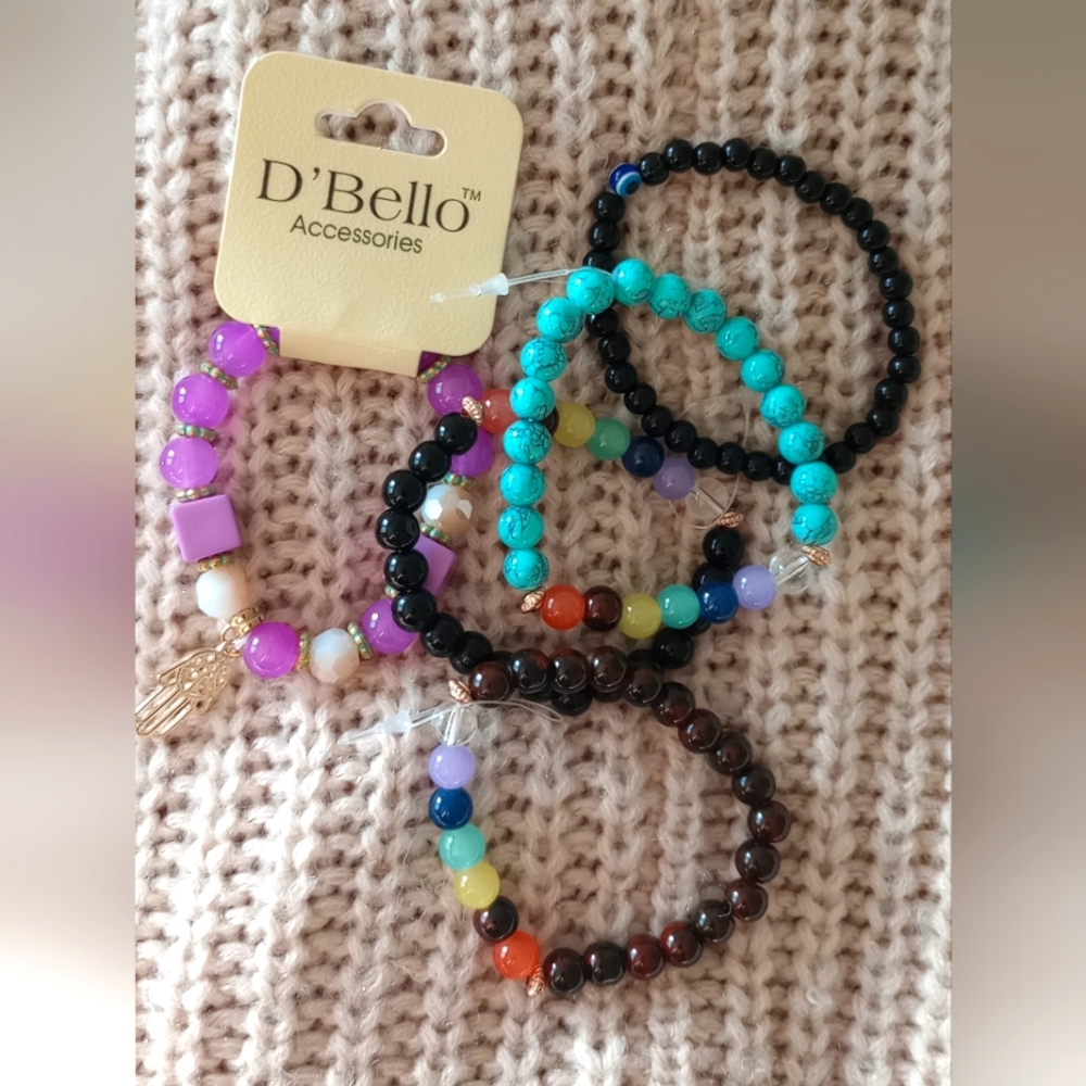 D'Bello Stretch Bracelets Lot